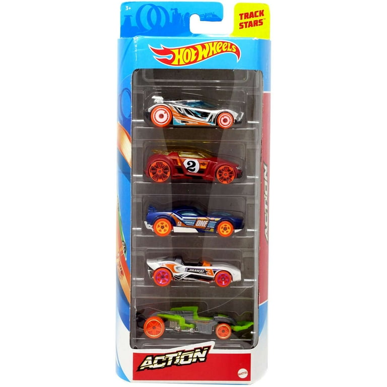 Hot Wheels Action Track Stars Die Cast Car 5-Pack - Walmart.com