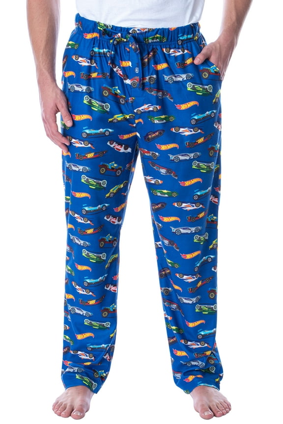 Hot Wheels Adult Men's Allover Die-Cast Cars Loungewear Sleep Pajama Pants