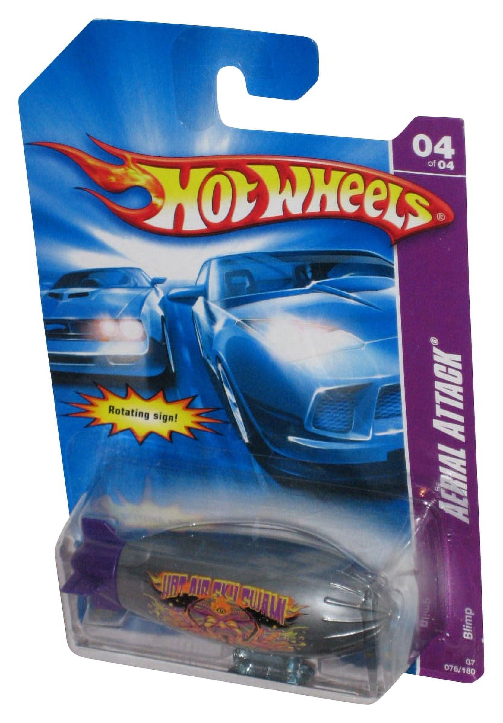 ホットウィール　ブリンプ　Hot Wheels Blimp Hot Wheels Aerial Attack Silver Blimp Toy (2006) with