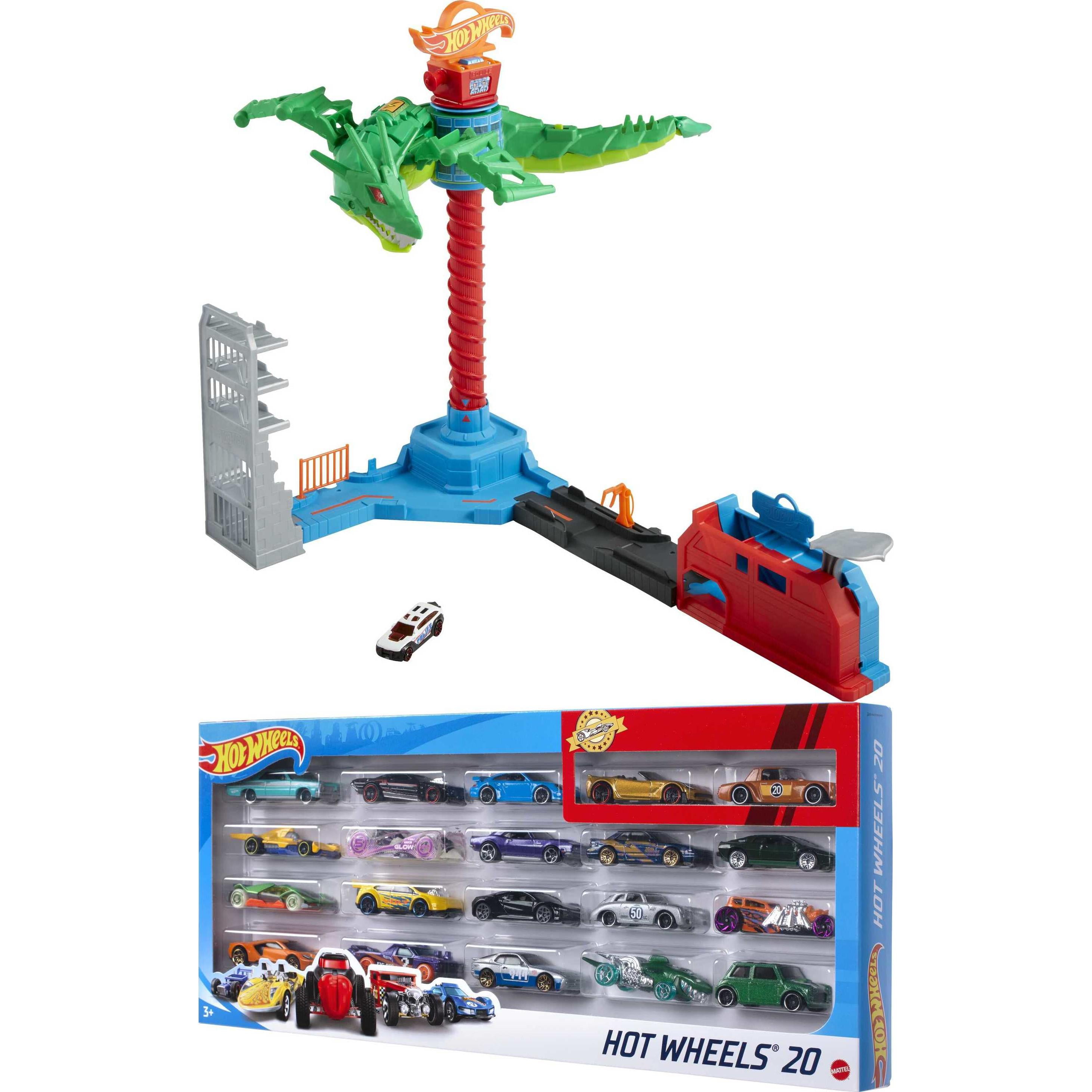 Hot Wheels Air Attack & 20pk Bundle