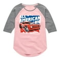thumbnail image 1 of Hot Wheels - All American Kid - Toddler And Youth Girls Raglan Graphic T-Shirt, 1 of 5
