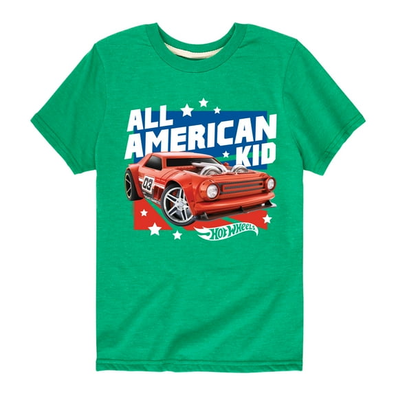 Hot Wheels - All American Kid - Toddler And Youth Short Sleeve Graphic T-Shirt