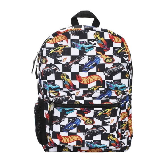 Hot Wheels All-Over Print 16" Backpack For School And Travel