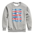 thumbnail image 1 of Hot Wheels - America Cars - Toddler And Youth Crewneck Fleece Sweatshirt, 1 of 5