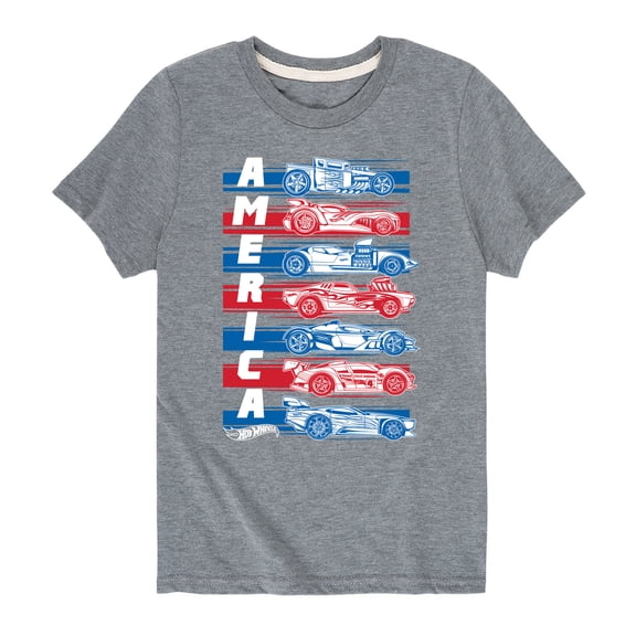 Hot Wheels - America Cars - Toddler And Youth Short Sleeve Graphic T-Shirt