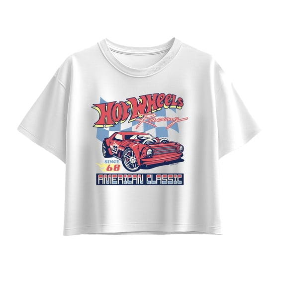Hot Wheels - American Classic - Youth Girls Boxy T-Shirt