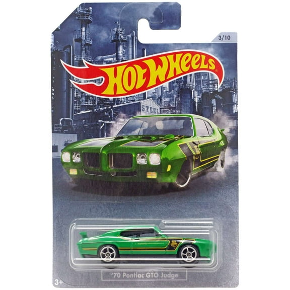 Hot Wheels American Steel '70 Pontiac GTO Judge Diecast Car