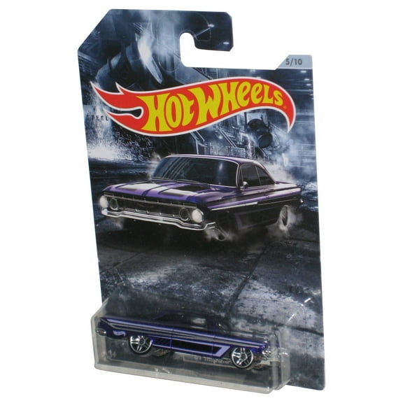 Hot Wheels American Steel Muscle (2018) Purple '61 Impala Car 5/10