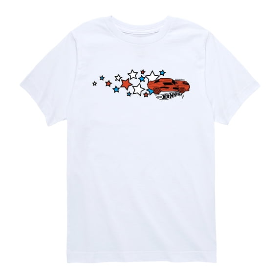 Hot Wheels - Americana Stars Boys' Short Sleeve Graphic T-Shirt