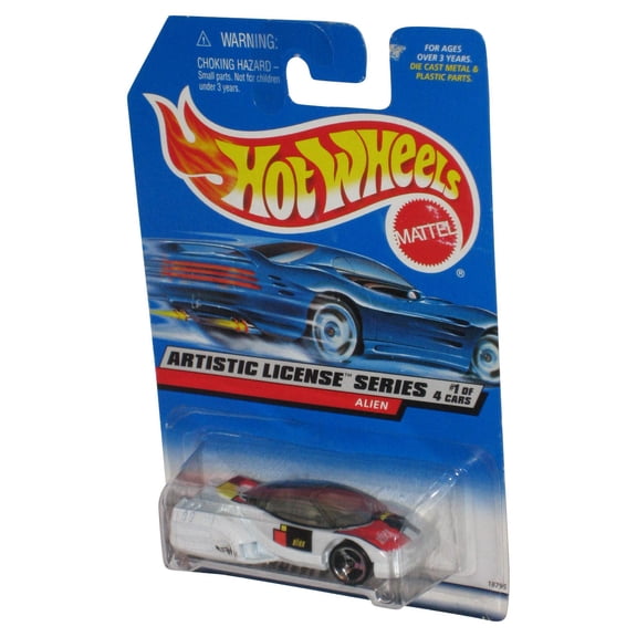 Hot Wheels Artistic License Series 1/4 White Alien Toy Car #730