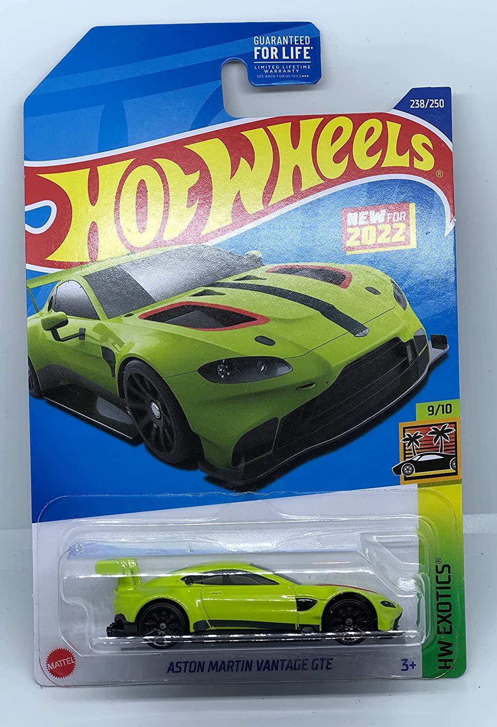 Hot Wheels Aston Martin Vantage GTE Green 2022 HW Exotics Walmart