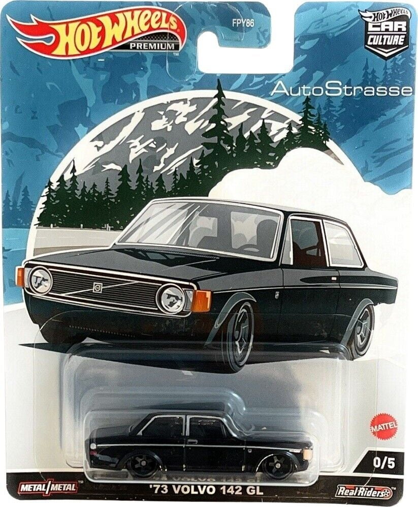 Hot Wheels Premium - AutoStrasse '73 Volvo 142 GL - 1:64 Hot Wheels Premium - AutoStrasse '73 Volvo 142 GL - 1:64