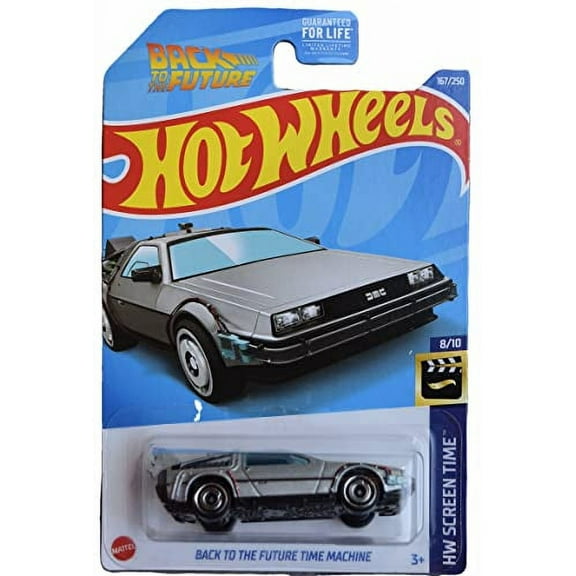 Hot Wheels Back to The Future Time Machine (Silver) 2022 HW Screen Time