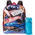 thumbnail image 1 of Hot Wheels Backpack Combo Set - Hot Wheels Boys' 3 Piece Backpack Set - Backpack, Waterbottle and Carabina (Black/Grey), 1 of 5