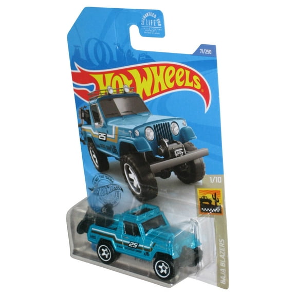 Hot Wheels Baja Blazers 1/10 (2017) Blue '67 Jeepster Commando Toy Car 71/250