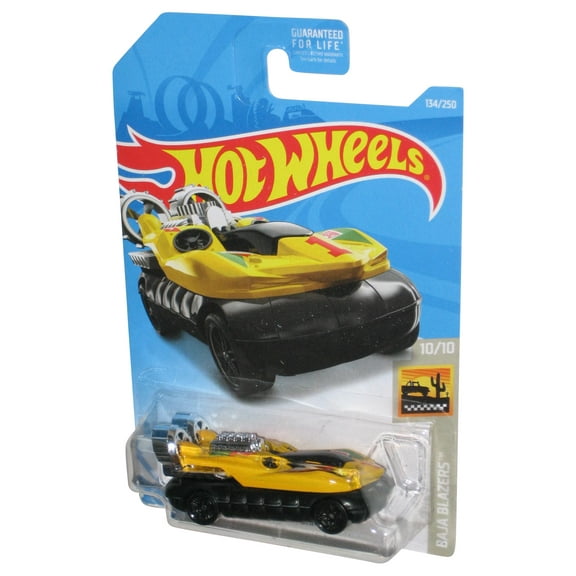 Hot Wheels Baja Blazers 10/10 (2017) Yellow Hover Storm Toy Boat 134/250