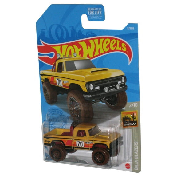 Hot Wheels Baja Blazers 2/10 (2020) Yellow '70 Dodge Power Wagon Toy Car 3/250