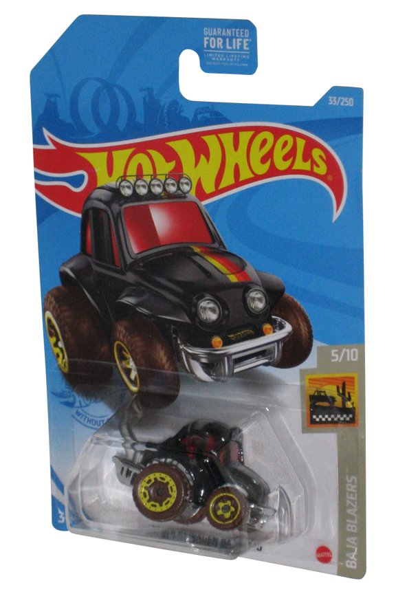 Hot Wheels Baja Blazers 5/10 (2020) Black '70 Volkswagen Bug Toy Car 33/250