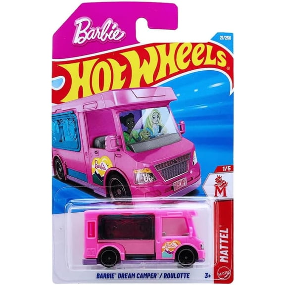Hot Wheels Barbie Dream Camper [Pink] Mattel 1/5, 21/250, 1:64 Scale Diecast Toy Vehicle