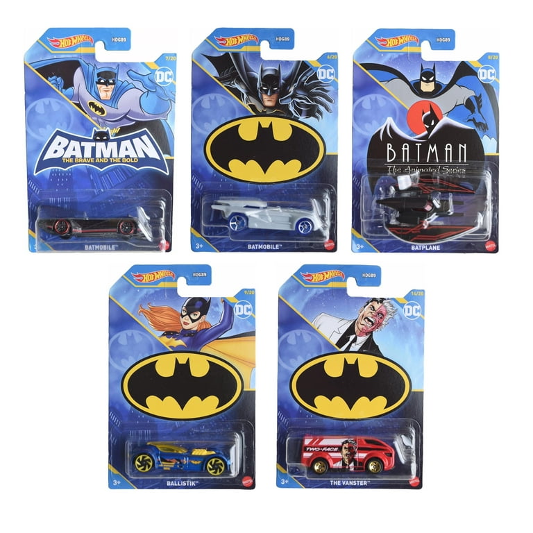 Hot Wheels Batman 2023 Batmobile Complete Set of 5 Diecast