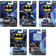 Hot Wheels Batman 2024 Batmobile Complete Set of 5 Diecast Vehicles Bundle