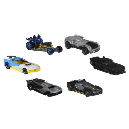 Hot Wheels - Batman Character Car, 6 pack