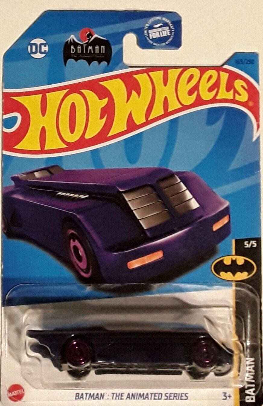 Hot Wheels – Batman: La Serie Animada – Batman 5/5 – Tarjeta Corta – Dorado Metalizado – Mattel 2023