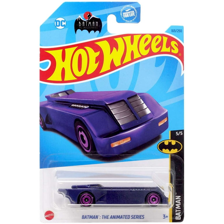 Hot Wheels Batman The Animated Series Batmobile Diecast Car Purple
