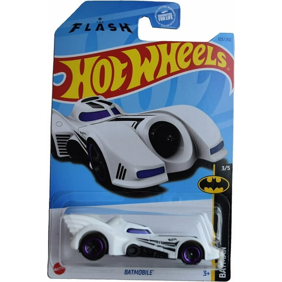 Hot Wheels Batmobile, Batman 3/5 [White] 103/250 The Flash