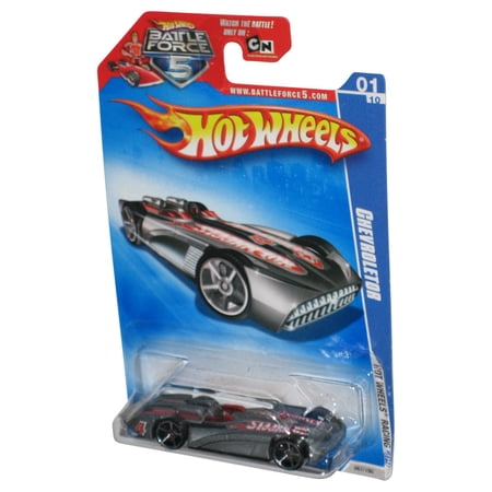 Hot Wheels Battle Force 5 Racing '09 01/10 (2008) Silver Chevroletor Toy Car 067/190
