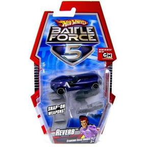 Hot Wheels Battle Force 5 Reverb 1/6 Diecast Vehicle (With Blasters)