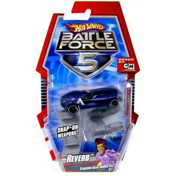 Hot Wheels Battle Force 5 Reverb 1/6 Diecast Vehicle (With Blasters)