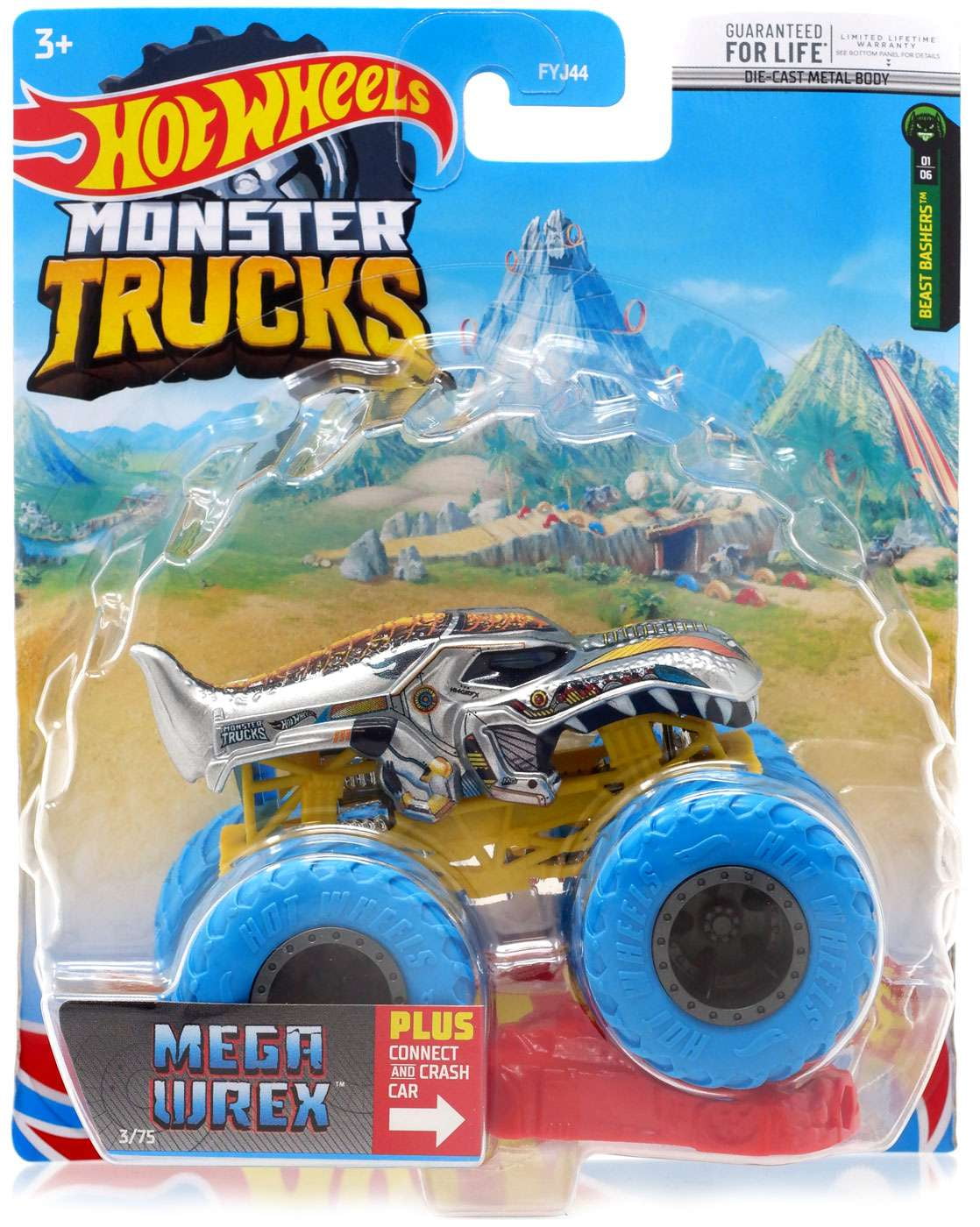 Hot Wheels Cars & Vehicles, Monster Trucks MEGA-Wrex Vehicle - Kids