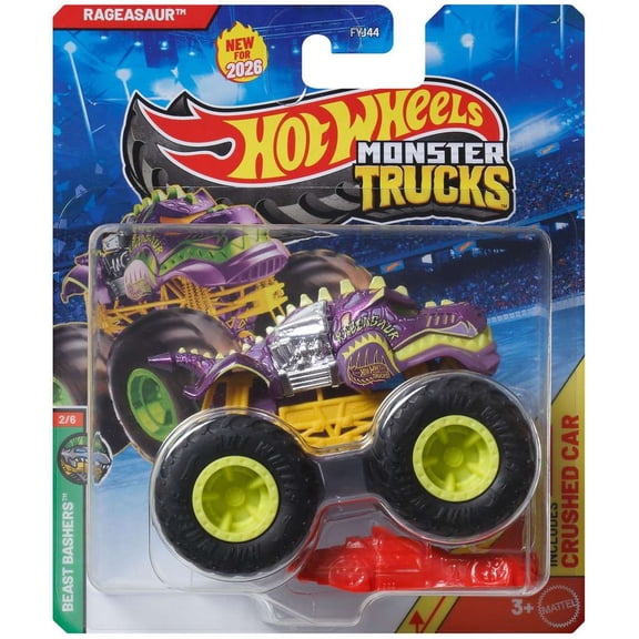 Hot Wheels Beast Bashers Rageasaur Diecast Car