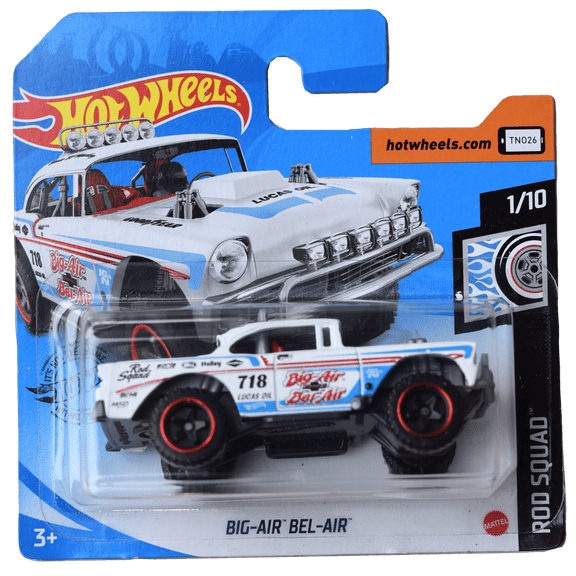 Hot Wheels Big Air Bel Air Rod Squad 1/10 [white] short card