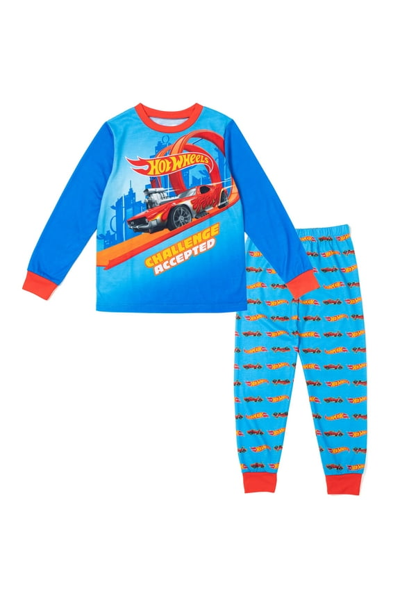 Big Boys Pajama Shirt and Pants Sleep Set Little Kid to Big Kid