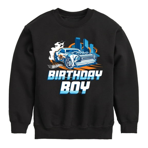 Hot Wheels - Birthday Boy - Toddler And Youth Crewneck Fleece Sweatshirt
