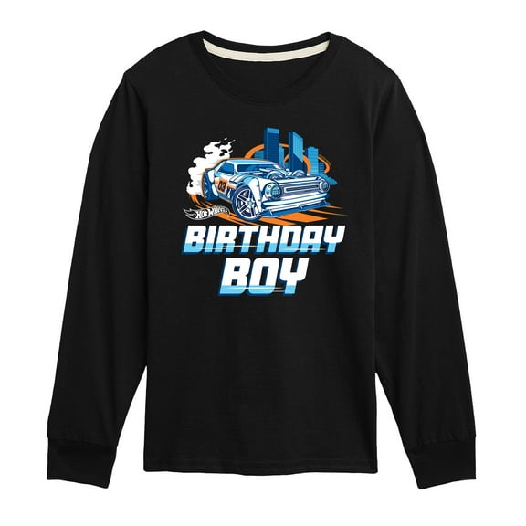 Hot Wheels - Birthday Boy - Toddler And Youth Long Sleeve Graphic T-Shirt