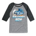 thumbnail image 1 of Hot Wheels - Birthday Boy - Toddler And Youth Raglan Graphic T-Shirt, 1 of 3
