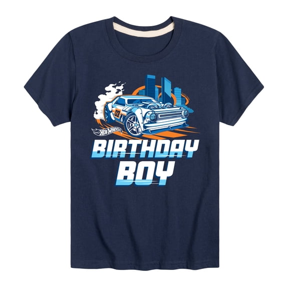 Hot Wheels - Birthday Boy - Toddler And Youth Short Sleeve Graphic T-Shirt