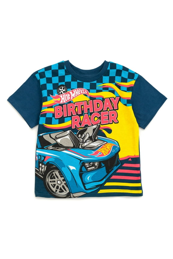 Birthday Drop Shoulder T-Shirt Toddler to Big Kid