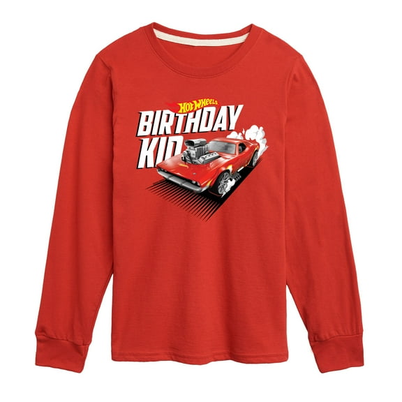 Hot Wheels - Birthday Kid - Toddler And Youth Long Sleeve Graphic T-Shirt