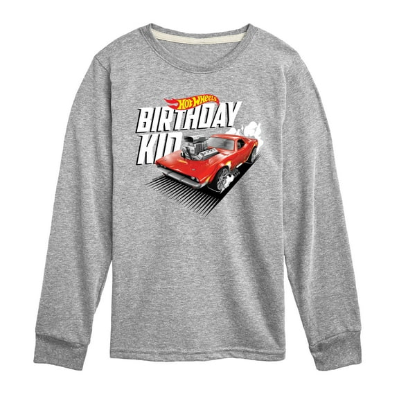 Hot Wheels - Birthday Kid - Toddler And Youth Long Sleeve Graphic T-Shirt