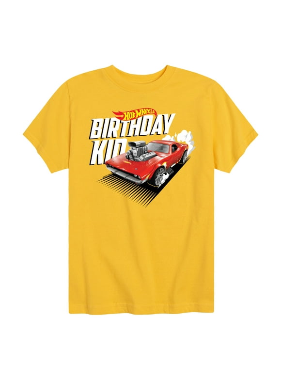 Hot Wheels - Birthday Kid - Toddler And Youth Short Sleeve Graphic T-Shirt