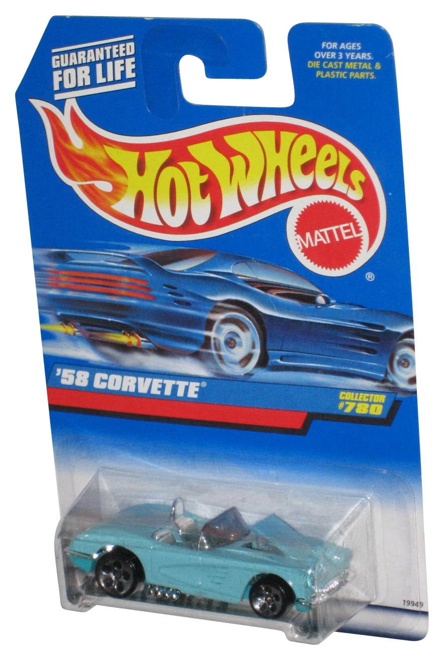 ホットウィール ‘58 CORVETTE Hot Wheels Blue '58 Corvette (1997) Mattel Collector Toy Car #780