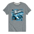 thumbnail image 1 of Hot Wheels - Blue Geometric Race Car - Toddler And Youth Short Sleeve Graphic T-Shirt, 1 of 4