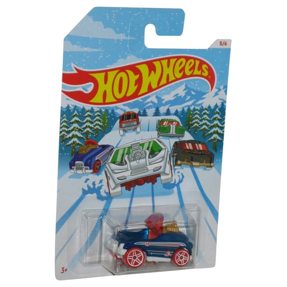 Hot Wheels Blue Pedal Driver Holiday Winter Snow (2020) Die-Cast Toy Car #5/6