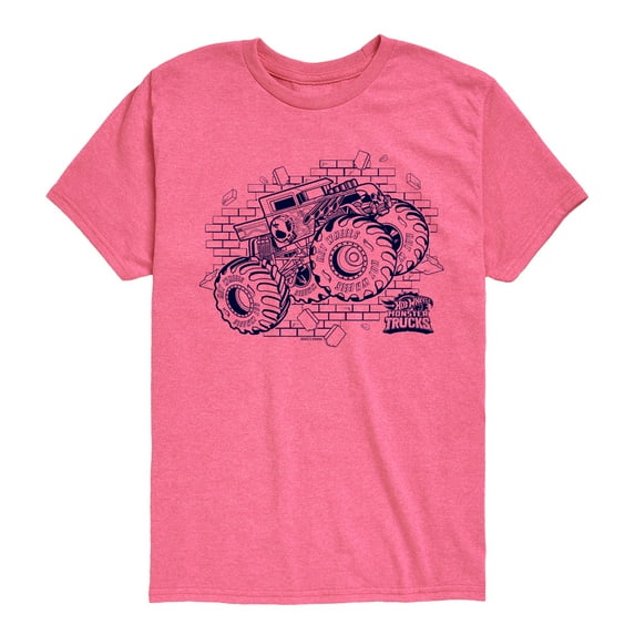 Hot Wheels - Bone Shaker Monster Truck - Kids Toddler And Youth Short Sleeve Tee