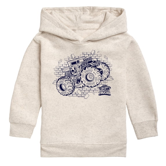 Hot Wheels - Bone Shaker Monster Truck - Toddler Boys Fleece Hoodie Sweatshirt
