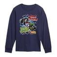 thumbnail image 1 of Hot Wheels - Bone Shaker Vs Skelesaurus -Youth Long Sleeve Graphic T-Shirt, 1 of 4